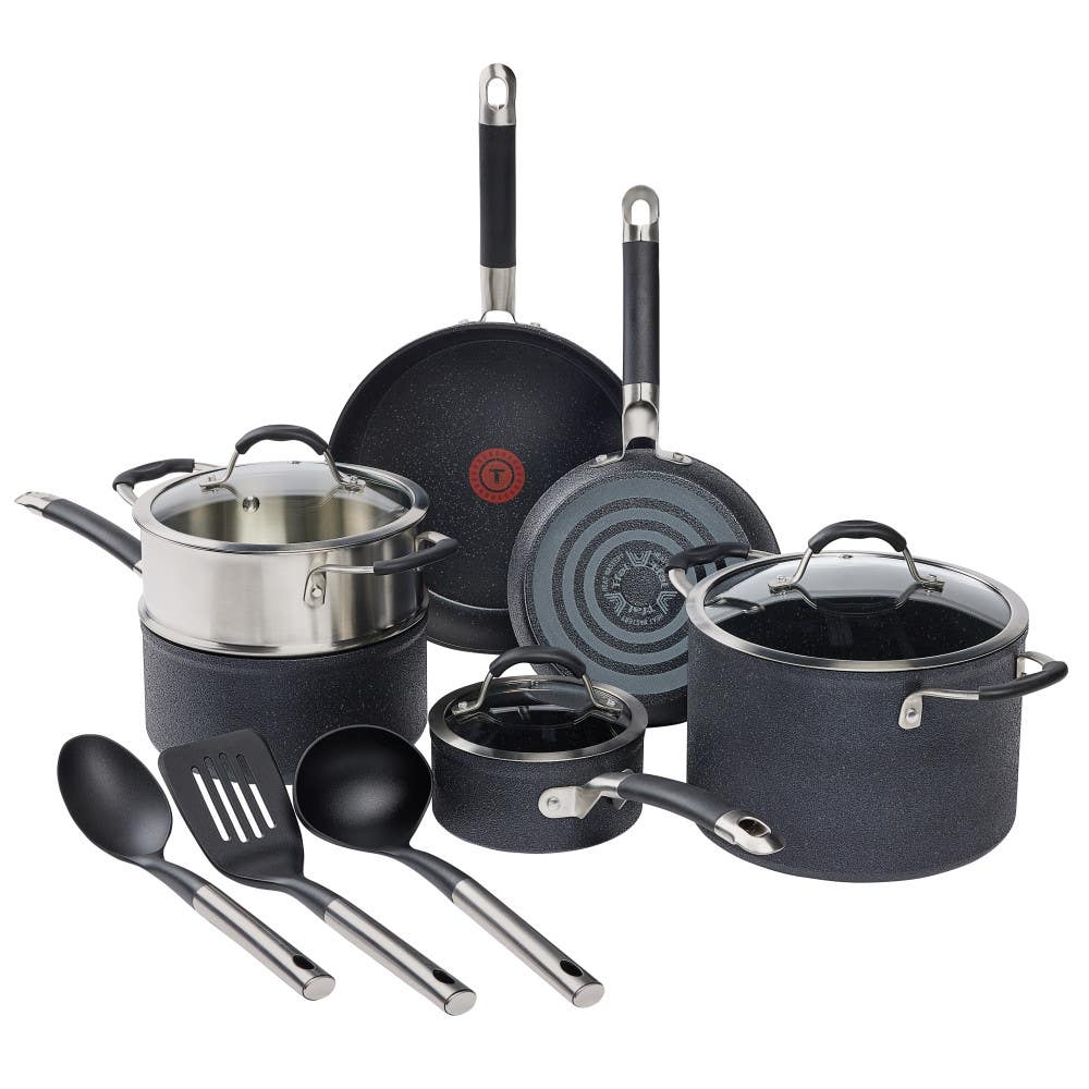 Stone Force Platinum non stick 12 Piece Pots and Pans Cookware Set