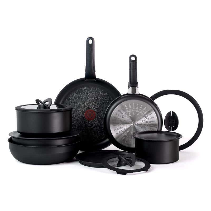 数量限定価格!! Ingenio Platinum Black Onyx – Set Cookware 14-Piece Nonstick 調理器具